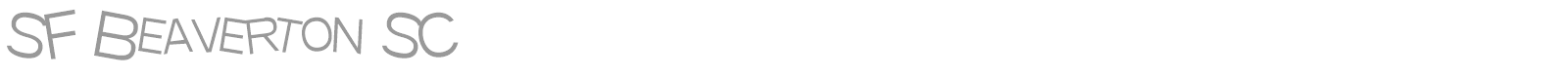 SF Beaverton SC font preview